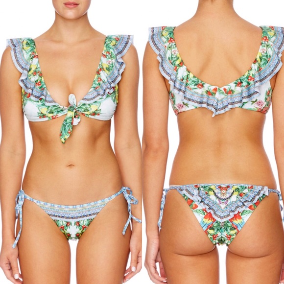 NEW Camilla One Flew Over Tie Front Bikini - Picture 3 of 8